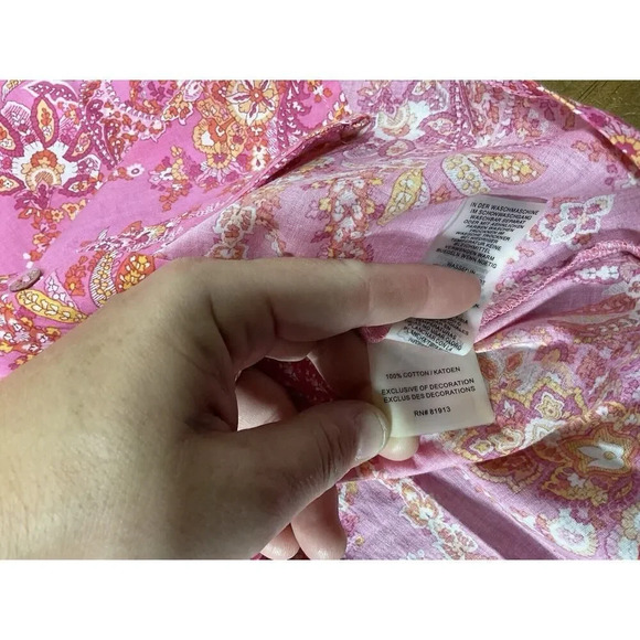 Robert Graham Womens Pink Western Button Up Shirt Size Small - Picture 10 of 11